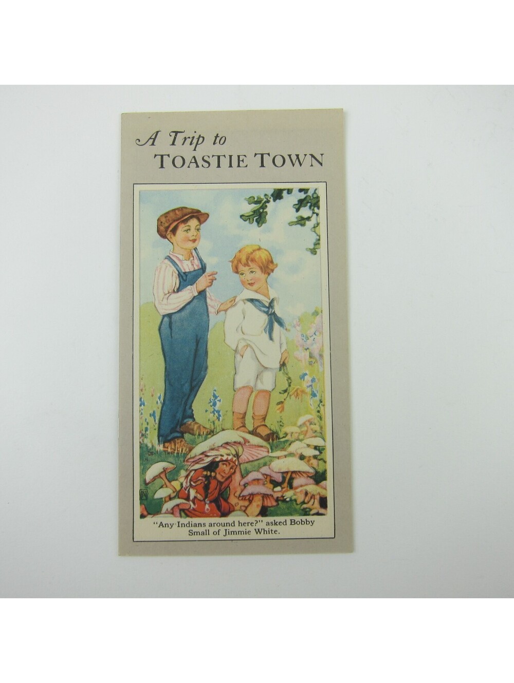 Post Cereal Advertising Children's Booklet Trip to Toastie Town Antique 1920